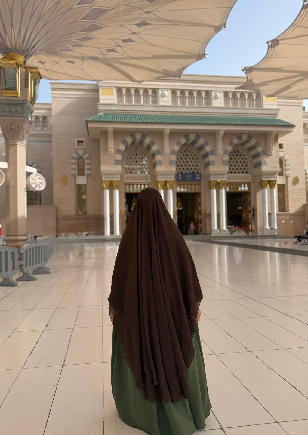 المدينة خمار الدائري طبقتين (لارج)
