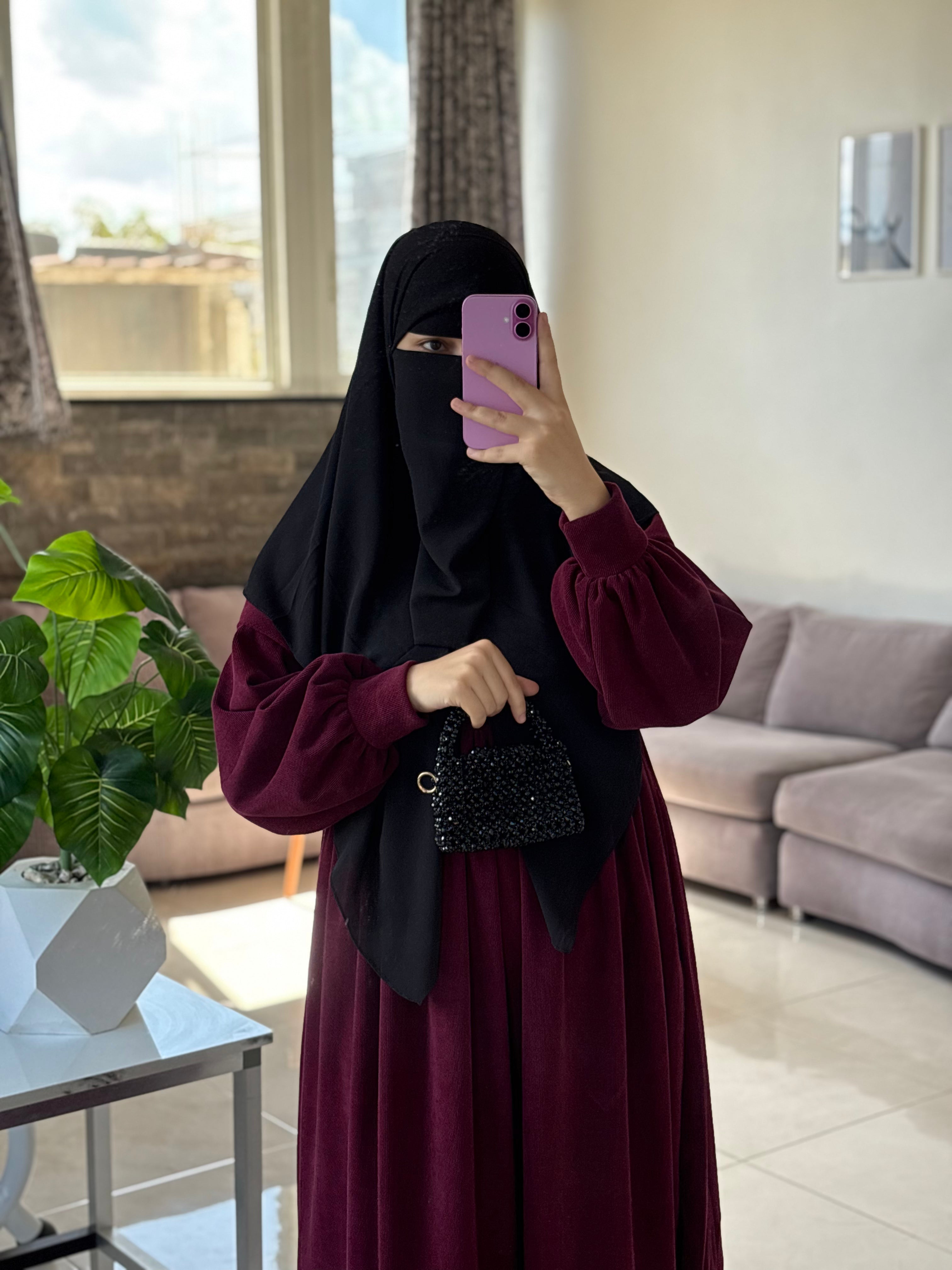 فستان شتوي صوف ناعم